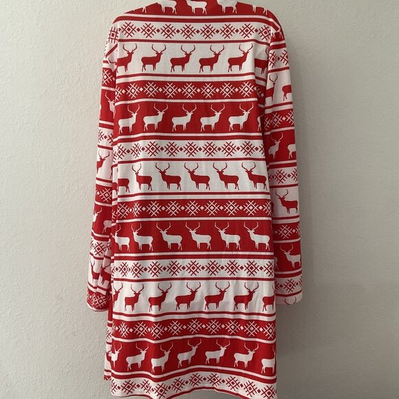 EMILY ROSE  REINDEER OPEN FRONT CHRISTMAS CARGIAN LIKE NEW - Picture 6 of 13
